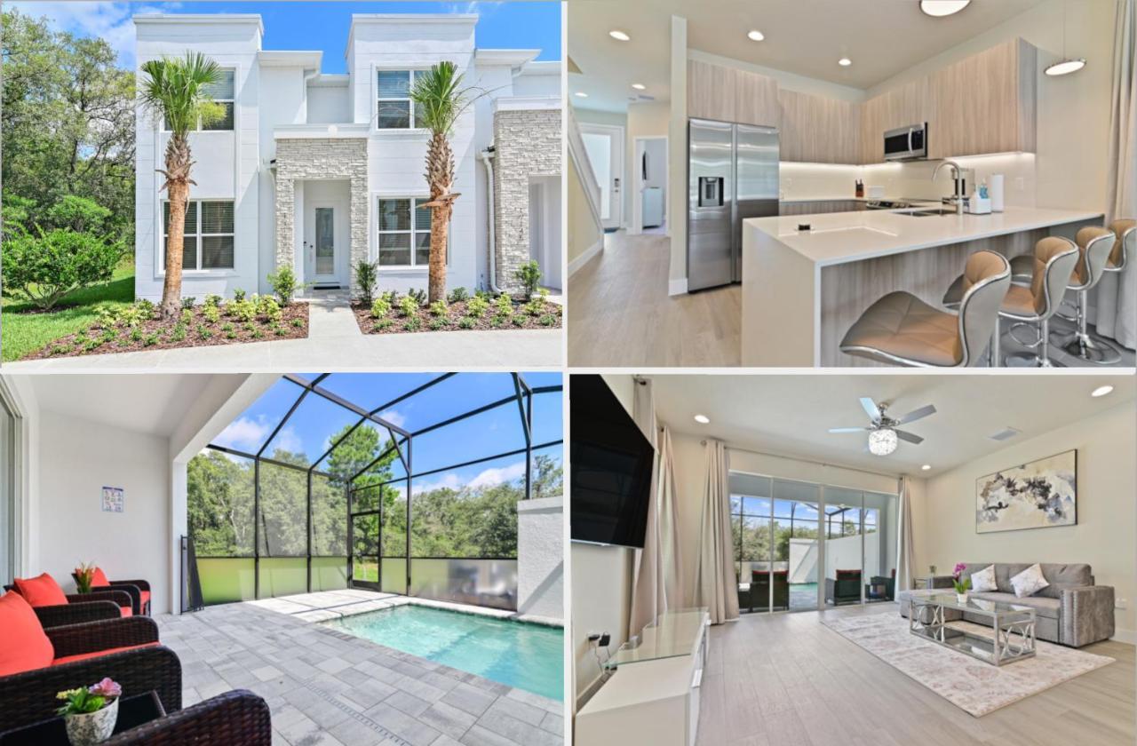 New 2022 Spacious&Tranquil Townhouse Near Disney - 4Br - 3Fb Orlando Exterior photo